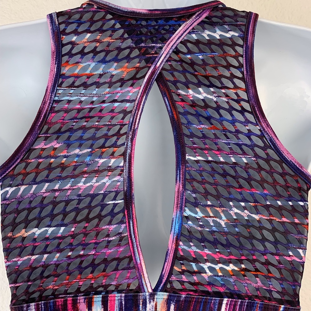Peloton X WITH Melody Printed High Neck Sports Bra Sz S - Picture 9 of 14